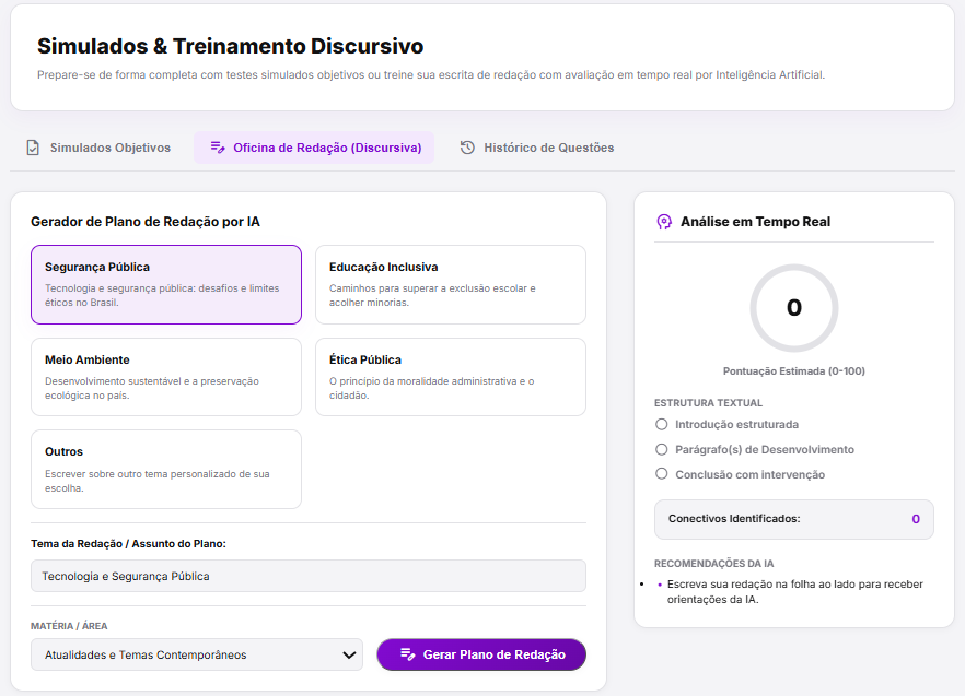 Oficina de Redação e Plano por IA