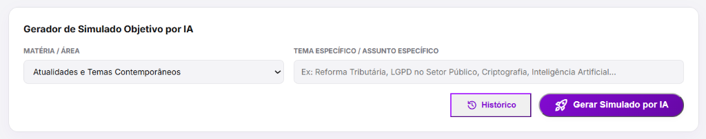 Gerador de Simulados por IA
